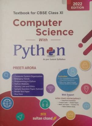 Textbook For CBSE Class 11 Computer Science With PYTHON
