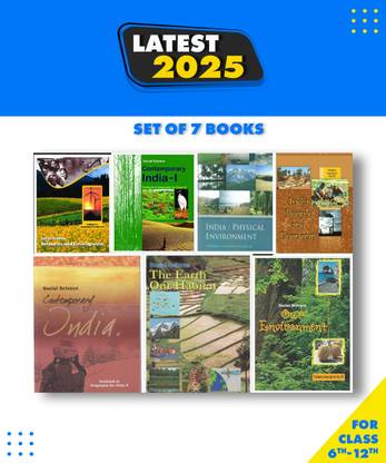 Geography NCERT Book For Class 6-12 - NCERT (Set Of 7 Books) In English Medium
