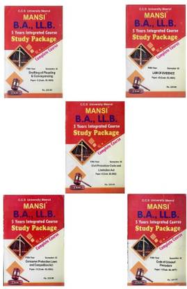 मानसीज (सेमेस्टर – IX )सी.सी.एस. यूनिवर्सिटी मेरठ बी.ए. एलएल B (ड्राफ्टिंग एंड प्लीडिंग एवीडेंस, CPC, लिमिटेशन, कंज्यूमर, कॉम्पीटीशन, CrPC) इंग्लिश