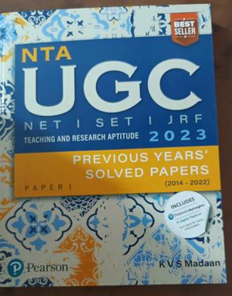 PEARSON NTA UGC NET PAPER-1 (E) KVS MADAAN 2023 Edition 7th(PAPERBACK,PEARSON,ENGLISH)
