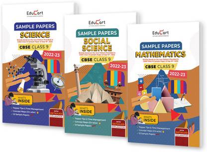 Educart CBSE Class 9 Sample Papers 2022-23 Bundle - Science, Maths And Social Science (3 Books) 2022