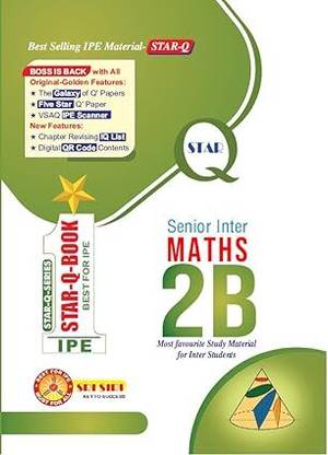 AP & TS Star Q Senior Inter Maths 2B Study Material 2024-25 Edition (English Medium)