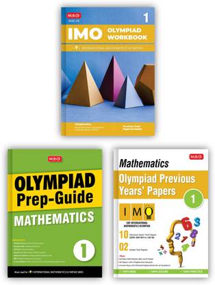 SOF International Mathematics Olympiad (IMO) Work Book, Olympiad Prep-Guide & Previous Years Papers With Mock Test Paper Class 1 - Olympiad Books For 2022-23 Exam (Set Of 3 Books)