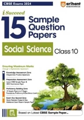 I-Succeed 15 Sample Question Papers Social Science Class 10th For CBSE Exam 2024