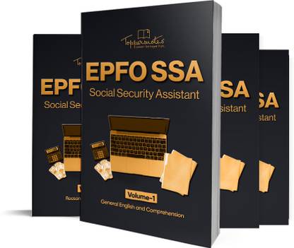 TOPPERSNOTES EPFO Social Security Assistant(SSA) Exam Notes In English Medium Based On Latest Exam Pattern/syllabus | Set Of 4 Books