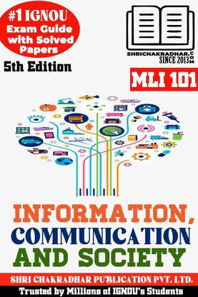 IGNOU MLI 101 Help Book Information, Communication And Society 5th Edition IGNOU Study Notes/Guidebook Chapter-Wise With Solved Latest Previous Year Question Papers With Sample Paper IGNOU MLIS Mli101