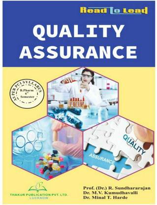 Quality Assurance
 Book For B.PHARM 6th SEMESTER