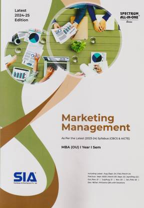 Marketing Management MBA I-Year I-Sem (O.U) As Per The Latest (2023-24) Syllabus (CBCS & AICTE) Latest 2024-25 Edition