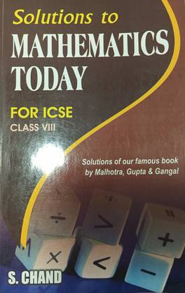 Solution To Mathematics Today For Icse Class 8th