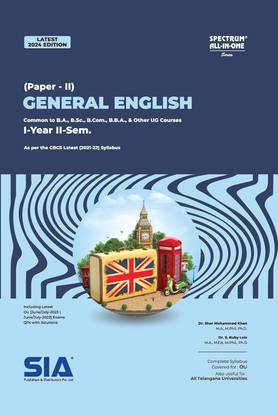 General English (Paper-II) I-Year II-Sem (Common To B.A, B.Sc, B.Com, BBA, & Other UG Courses) Latest 2024 Edition