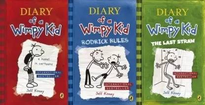 Set Of 3 Books Diary Of A Wimpy Kid, Rodrick Rules, The Last Straw)