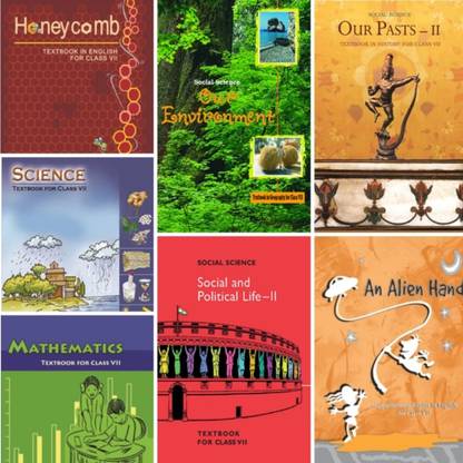Ncert Book SET For CLASS -7 Geophary, Polity, History, Economics And English