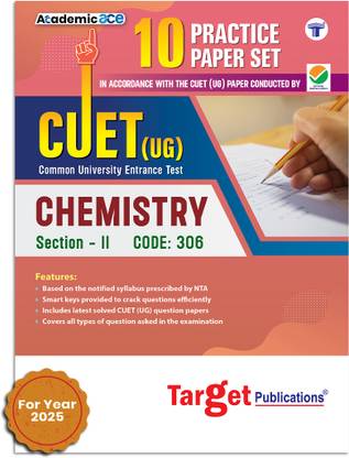 CUET UG Entrance Exam Books | CUET Chemistry | 10 Practice Papers Set | Common University Entrance Test | Previous Year Solved CUET Papers