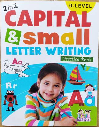 2 In 1 Capital & Small Letter (0-Level) Writing & Practice Book For Kids, Children | Early Learning Book