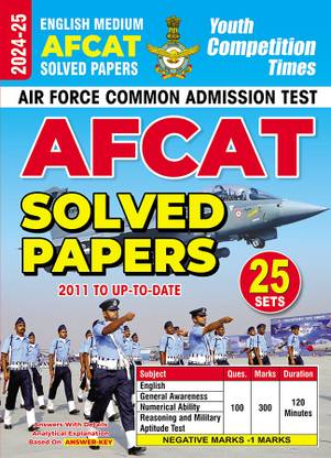 2024-25 AFCAT (Air Force Common Admission Test) Solved Papers 304 595 E