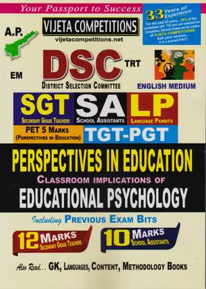 AP DSC TRT Perspective In Education Classroom Implications Of Educational Psychology For SGT,SA,LP 2024 (English Medium)