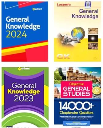 Combo Set Of 4 Book General Knowledge | 1.2023 - Edition - Lucent's General Knowledge - English Medium - Original Copy || 2. 14000+ Chapterwise Questions Objective General Studies For UPSC & Competitive Exams || 3.General Knowledge 2024 ||4.General Knowledge 2023 (Paperback, Manohar Pandey, By Dr. Binay Karna, Manawendra Mukul, R. P. Suman, Renu Sinha)