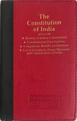 The Constitution Of India Act (Palmtop Edition) Deluxe Binding Along With History Of Indian Constitution, Constitutional Prescriptions