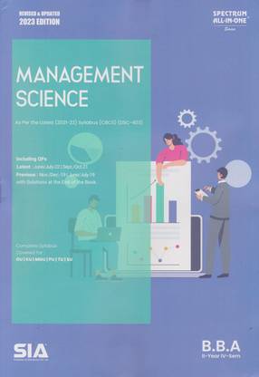 Management Science B.B.A II-Year IV-Sem As Per The Latest (2021-22) Syllabus (CBCS) (DSC-403) Latest 2023 Edition