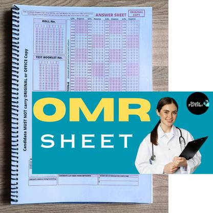 NEET OMR SHEET For Practice 200 MCQs 50 Sheets Booklet