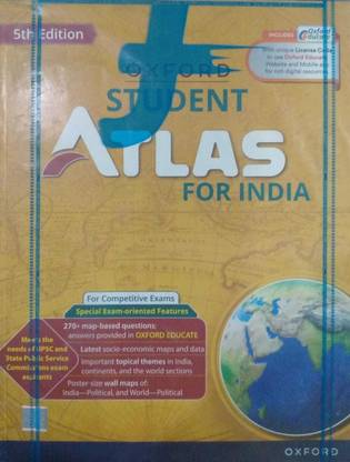 Oxford Student Atlas For India NEW EDITION 2025