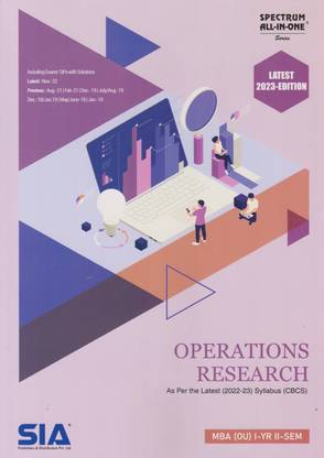 Operations Research MBA I-Year II-Sem (O.U) As Per The Latest (2022-23) Syllabus (CBCS) Latest 2023 Edition