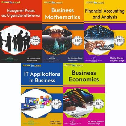 GGSU(Indraprastha University) BBA -1 Semester Combo Set (5in1) , Business Economics, Business Mathematics, Financial Accounting And Analysis, IT Application In Business , Management Process And Organisational Behaviour