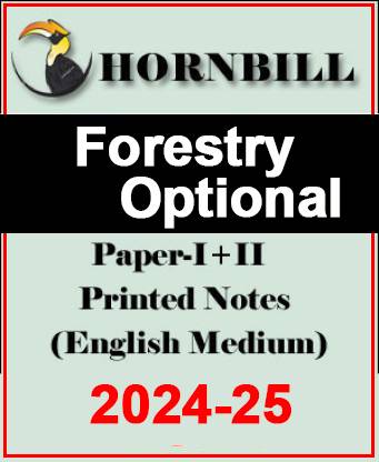 Hornbill Forestry Optional Printed Notes Of Paper 1 And 2 In English For IAS Mains (Spiral, Hornbill Classes)