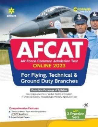 Arihant AFCAT (Air Force Common Admission Test ) (Online 2023) For Flying, Technical And Ground Duty Branch