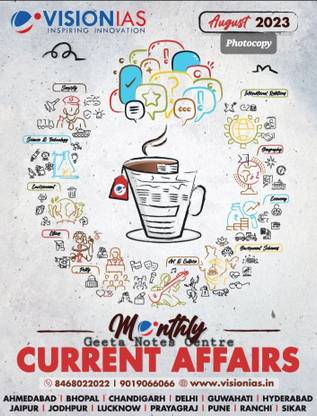 Vision Ias Current Affairs August 2023 Photocopy