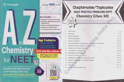 Cengage A To Z Chemistry For Neet For Class - 12, [ Neet Papers 2012-2022] With Chapterwise / Topicwise Daily Practice Problems