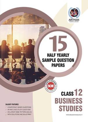 Business Studies With Solutions Set Of 15 Half Yearly Sample Papers For Class 12