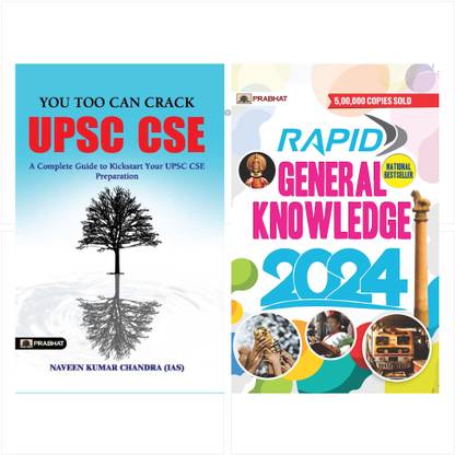 You Too Can Crack Upsc CSE (English, Paperback, Chandra Naveen Kumar)+ Rapid General Knowledge 2024 (English) Set Of 2 Books [Paperback] Naveen Kumar Chandra, Ias And Team Prabhat