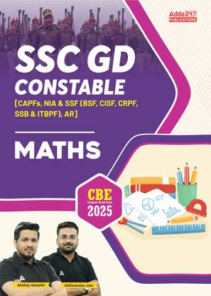 SSC GD Constable 2026 Maths Book For SSF,BSF, CAPF's,NIA & CISF,CRPF,SSB, & ITBP