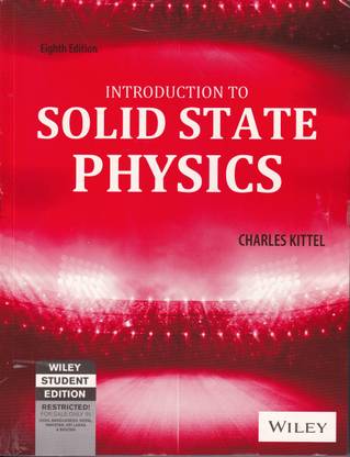 Introduction To Solid State Physics