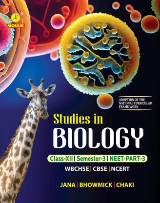 Studies In Biology Class-12, (Eng Version,wbchse,neet-3,sm-3,cbse) New Syllabus,ncert