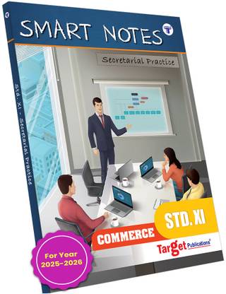 Std 11 Secretarial Practice Book | Smart Notes | FYJC SP Guide | Commerce | Maharashtra State Board | Based On Std 11th New Syllabus | Also Includes Smart Codes And Smart Recaps For Easy Learning And QR Codes For Reference Content