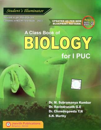 Jeevith 1st PUC - BIOLOGY - Student's Illuminator|Updated As Per New Question Paper Design|For 2023-24|
