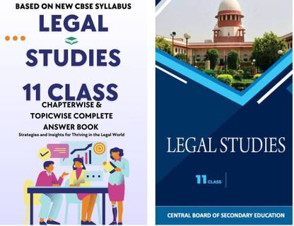 LEGAL STUDIES BOOK CLASS 11 With Complete Answer Book Chapter Wise Unit Wise As Per The New CBSE Syllabus Set Of 2 Books