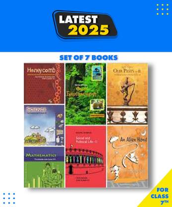 NCERT Book Set For Class 7 ( Maths+ Science+SST+ English ) Set Of 7 Books