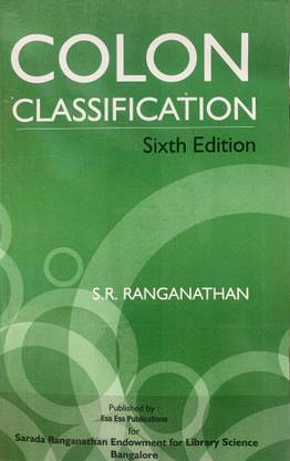 Colon Classification Sixth Edition 2023 New Edition