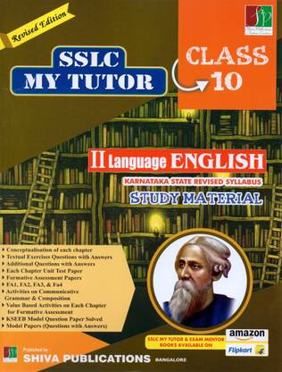 SSLC My Tutor/Study Material - 2nd Language English|Karnataka State Revised Syllabus|