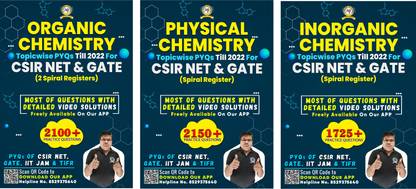 6000+ Topicwise PYQ Practice Questions & Answers Combo Set Of Physical, Inorganic & Organic Chemistry For CSIR NET & GATE Chemistry