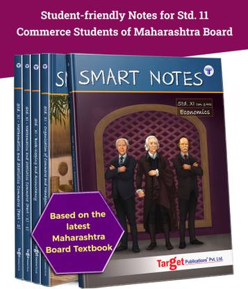 Std 11 Commerce Books | Economics, OC, BK, Maths 1 And 2 | Smart Notes | FYJC Commerce Guide | Maharashtra State Board | Based On Std 11th New Syllabus | Set Of 5 Books