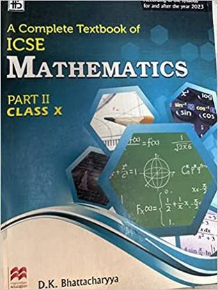 A Complete Book Of ICSE Mathematics Part 2 Class 10