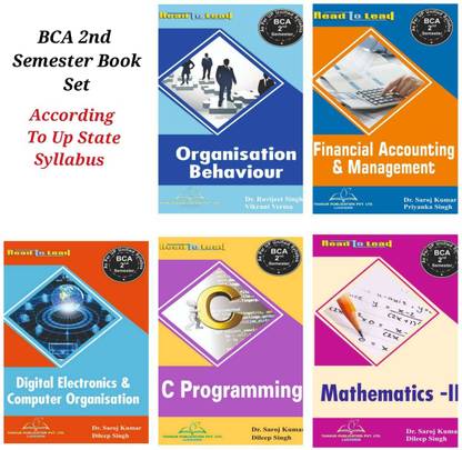 Thakur Publication BCA 2nd Semester ( 5 Books Set) UP State Universities Syllabus New Edition