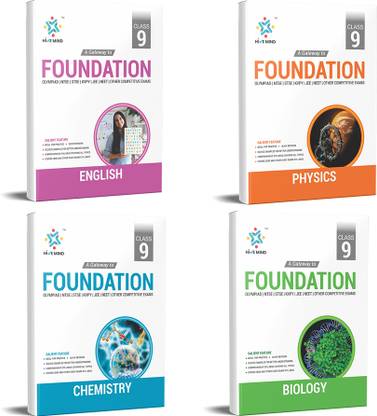 Hive Mind Foundation Course Class 9 English, Physics, Chemistry, Biology (4 Books Combo) For NTSE, STSE, JEE, NEET Olympiad Exam And Other Competitive Exams