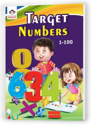Educart Mathematics Target Numbers (1-100) Textbook For Nursery (3-5 Years Kids)