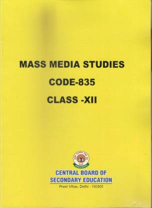 Mass Media Studies [ Code-835] Textbook Class - 12