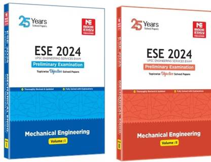 ESE 2024: Preliminary Exam: Mechanical Engineering Objective Solved Paper Vol-1 -2